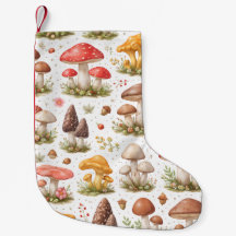 Grillige Paddenstoel Patroon – Vintage Botanisch