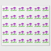Grillige Paddenstoelen Cadeaupapier (Vlak)