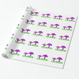 Grillige Paddenstoelen Cadeaupapier