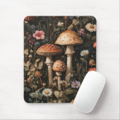 Grillige Paddenstoelen en Wilde Bloemen Botanisch Muismat (Met muis)