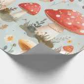 Grillige Paddenstoelen Inpakpapier (Hoek)