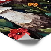 grillige paddenstoelentuin poster (Hoek)