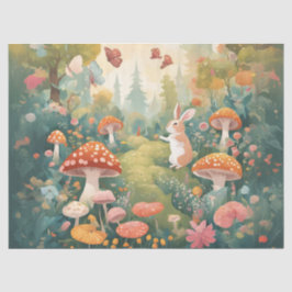 grillige paddenstoelentuin tissuepapier