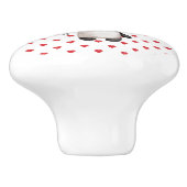 Grillige panda met ballonnen en harten C Keramische Knop (Zijkant)