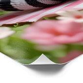 grillige papierwasbeer perfect poster (Hoek)