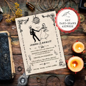 grillige party skeletten tot de dood kaart