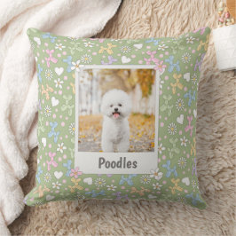 Grillige Pastel Hondenbalonnen Foto Poodle Kussenh Kussen
