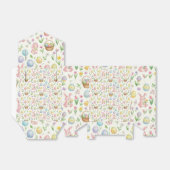 Grillige Pastel Paashaas & Bloempatroon Bedankdoosjes (Uitgevouwen)