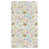 Grillige Pastel Paashaas & Bloempatroon Klein Cadeauzakje (Achterkant)