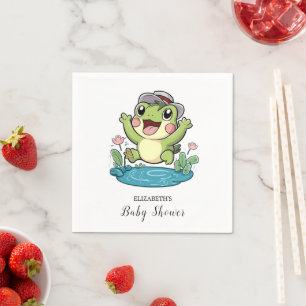 grillige pastelkikker Baby shower Servet