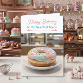 Grillige Pastelkleurige Glasglazuur Donut Nicht Ve Kaart