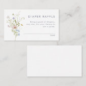 Grillige Pastelkleurige Wilde Bloemen Bruiloft Informatiekaartje (Voorkant / Achterkant)