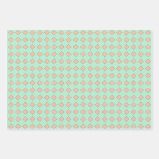 grillige pastelpastels wikkelpapier flat sheet set inpakpapier vel (Voorkant 3)