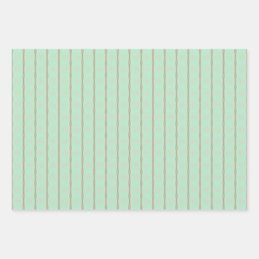 grillige pastelpastels wikkelpapier flat sheet set inpakpapier vel (Voorkant)