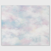 grillige pastelwolken cadeaupapier (Vlak)
