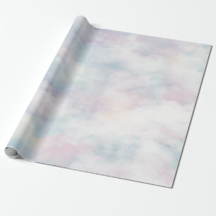 grillige pastelwolken cadeaupapier