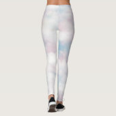 grillige pastelwolken leggings (Achterkant)