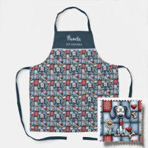 Grillige Patchwork Hond Patroon Huisdierverzorger