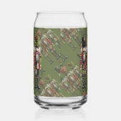 Grillige Patchwork Kerst Notenkraker Trio Blikvorm Glas (Rechts)