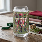 Grillige Patchwork Kerst Notenkraker Trio Blikvorm Glas
