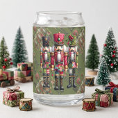 Grillige Patchwork Kerst Notenkraker Trio Blikvorm Glas