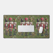 Grillige Patchwork Kerst Notenkraker Trio Bureaumat (Keyboard & Muis)