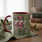 Grillige Patchwork Kerst Notenkraker Trio Mok