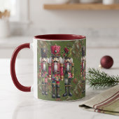 Grillige Patchwork Kerst Notenkraker Trio Mok