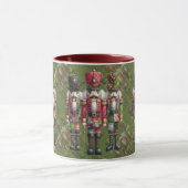 Grillige Patchwork Kerst Notenkraker Trio Mok (Midden)