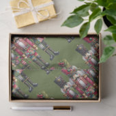 Grillige Patchwork Kerst Notenkraker Trio Tissuepapier (Geschenk)