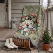 Grillige Patchwork Kerstman Folk Kerstmis Deken