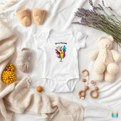 grillige patchwork vogel ontwerp romper