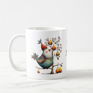 Grillige Patrijs in een Perenboom Kerstmis 325ml Koffiemok