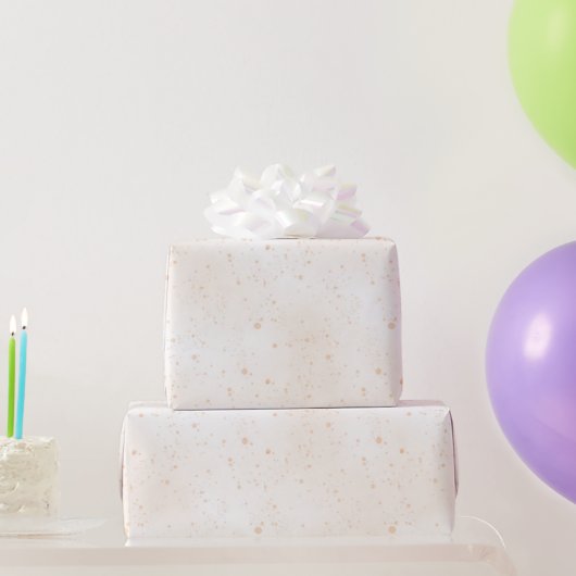 Grillige Perzik Stippen Verjaardag Cadeaupapier (Feestgeschenken)
