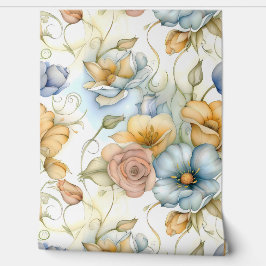 grillige petale belichting botanisch behang