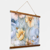 grillige petale belichting botanisch hangend wandkleed (Gebogen)