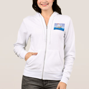 Grillige Pinda Boot Minimalistisch Zeilschip Hoodie