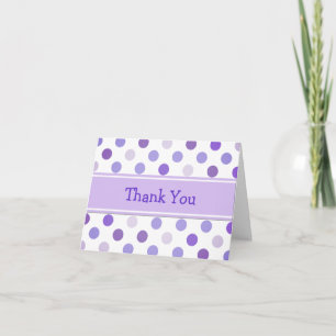 grillige polka dot bedankkaartje bedankkaart