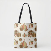 Grillige Pompoenen Boodschappentas Tote Bag (Voorkant)