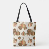 Grillige Pompoenen Boodschappentas Tote Bag (Achterkant)