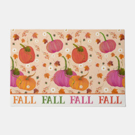 grillige pompoenen vallen bladeren deurmat