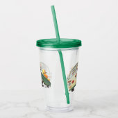 Grillige pompoenrit acryl drinkbeker (Links)