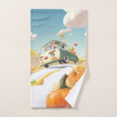 Grillige pompoenrit bad handdoek (Handdoek)