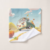 Grillige pompoenrit bad handdoek (Wasdoekje)