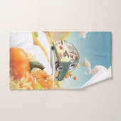 Grillige pompoenrit bad handdoek (Handdoek)