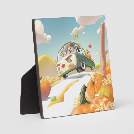 Grillige pompoenrit fotoplaat (Voorkant)