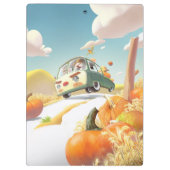 Grillige pompoenrit klembord (Achterkant)