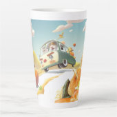 Grillige pompoenrit latte mok (Voorkant)