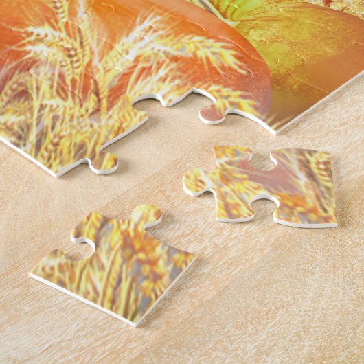 Grillige pompoenrit legpuzzel (Zijkant)