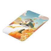 Grillige pompoenrit magneet (Linkerzijde)